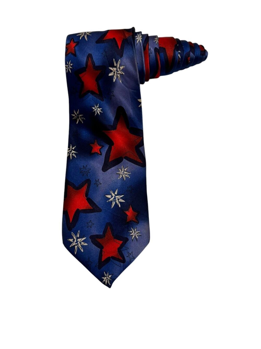 J Garcia Facets Stars Collection Forty Four Novelty Necktie Silk